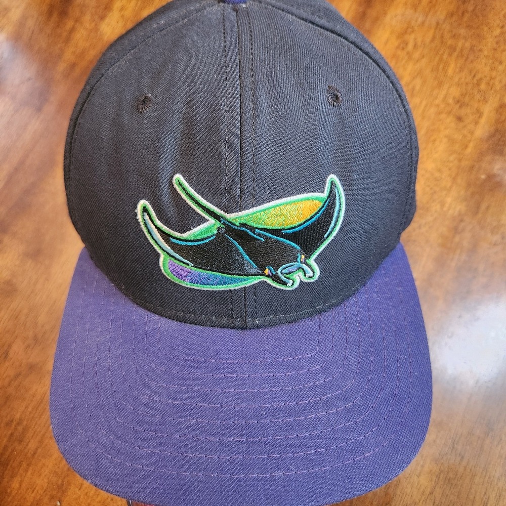 Vintage Tampa Bay Devil Rays Hat Snapback *READ‎ New Era Pro Model M/L USA 90s